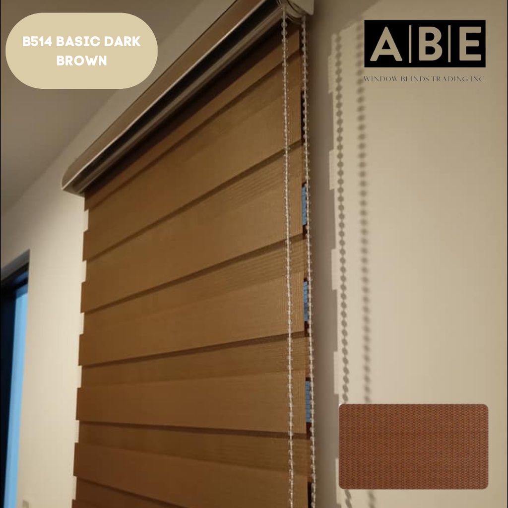 KOREAN WINDOW BLINDS BASIC DARK BROWN CUSTOMIZE SIZES Shopee