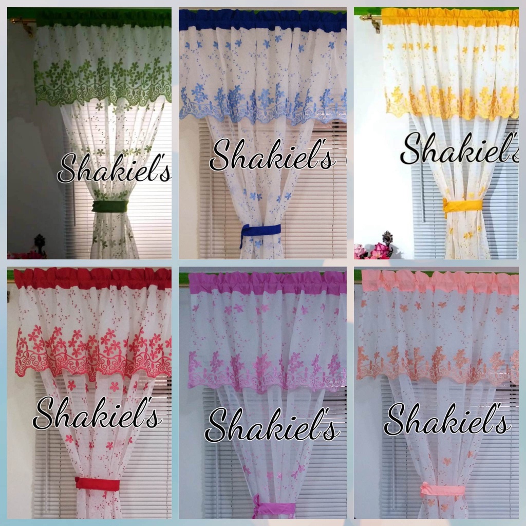 SK Curtains - Embriodery Lace Sampaguita Allover (Single 50