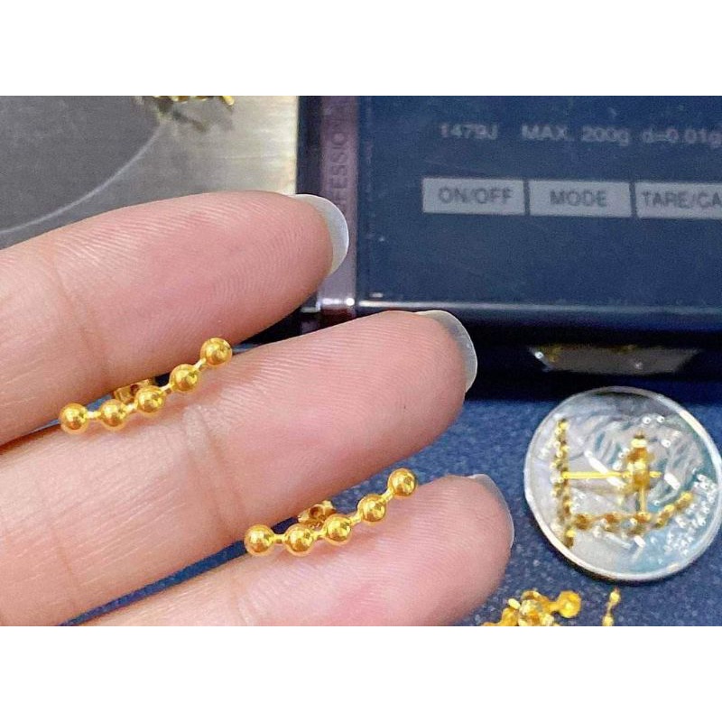 K Saudi Gold Earrings Pawnable Cod Shopee Philippines