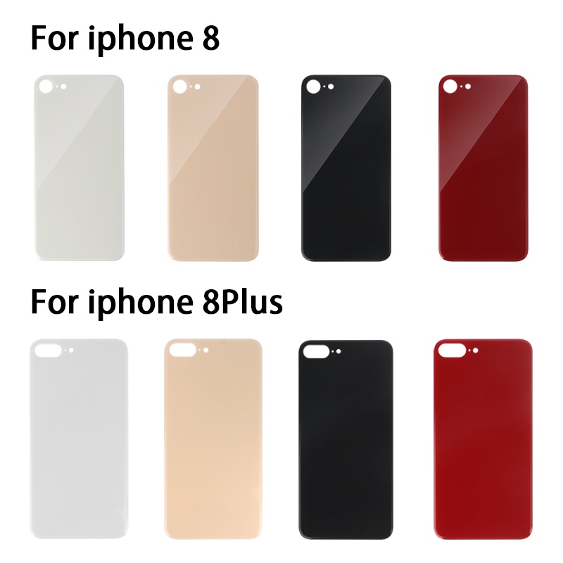 Phone Back Battery Cover Glass For iPhone 8 8 Plus Repair Rear Housing ...