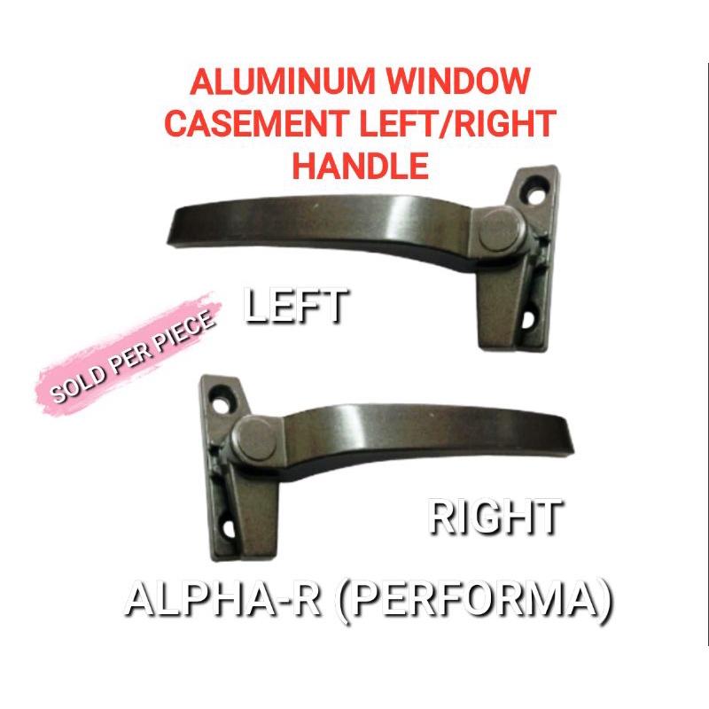 PERFORMA ALUMINUM WINDOW CASEMENT BLACK LEFT/RIGHT HANDLE NG BINTANA ...