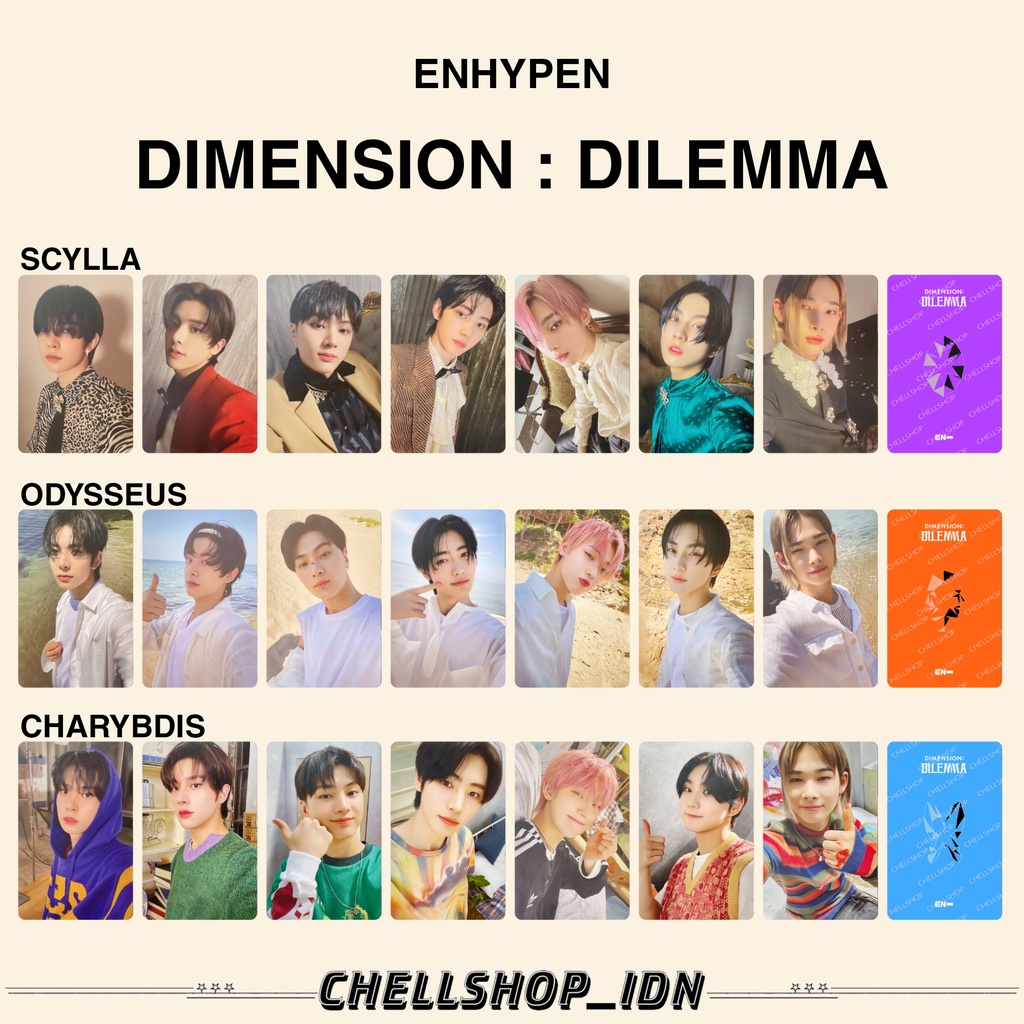 Photocard ENHA DIMENSION DILEMMA Shopee Philippines