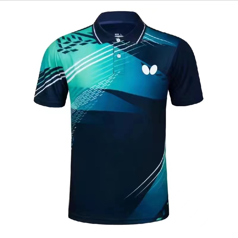 Butterfly Table Tennis Shirts Men's and Women's Short Sleeve Quick