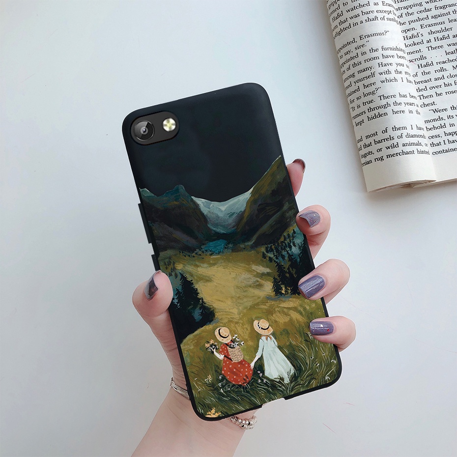 VIVO Y69 VIVO 1714 Candy Color Soft TPU Phone Case Silicone Protective  Cover Cool Dragon Pattern Casing