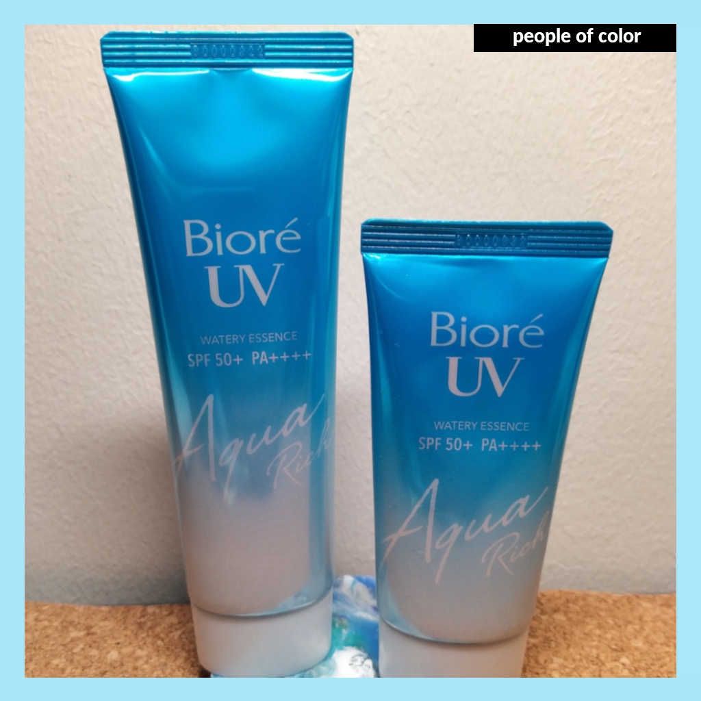 Biore UV Aqua Rich watery essence and gel waterresistant sunscreen