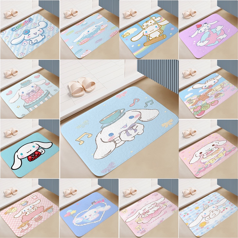 Sanrio Cinnamoroll Cute Cartoon Children's Gifts Grid Carpet for Living ...