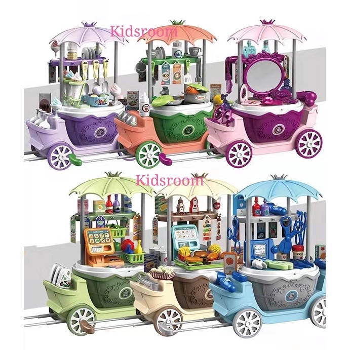 NEW 4 in1 pumpkin design toy carts kids pretend playsets | Shopee ...