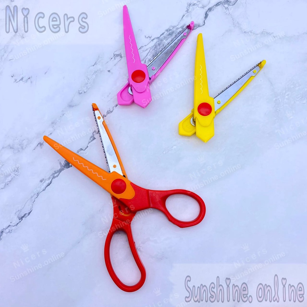 3in1 JOY Crafted Scissors (Right Angle Shape,ZIGZAG,Wave Shape ...