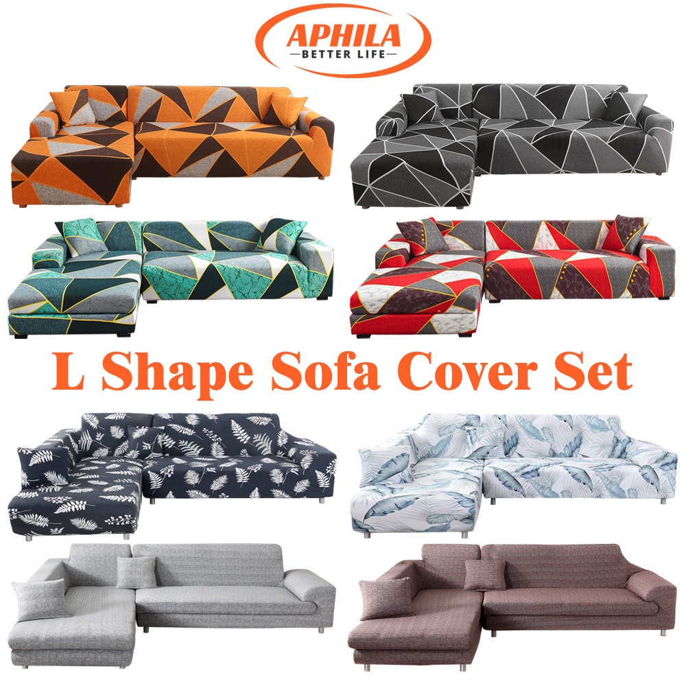 Aphila L Shape Sofa Cover Set Corner Sofa Cover Stretch Sofa Sliocovers