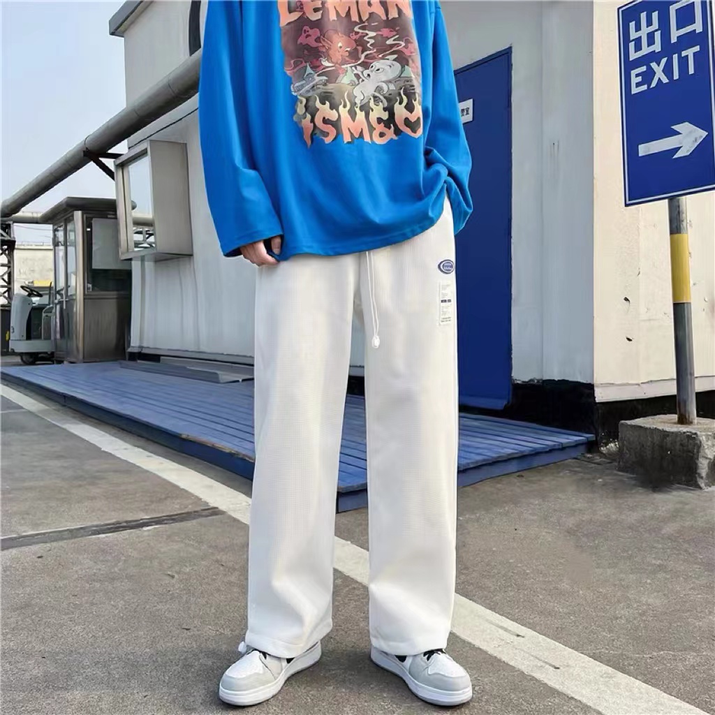 wide leg baggy sweat pants for men original korean slocks pants aesthetic  pants fashion casual pant