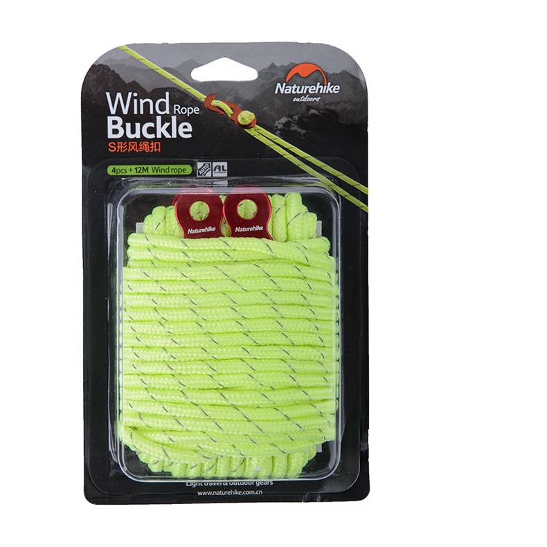 Naturehike Outdoor S Type Wind Rope Buckle 12m Tent Pull Stop Slip ...