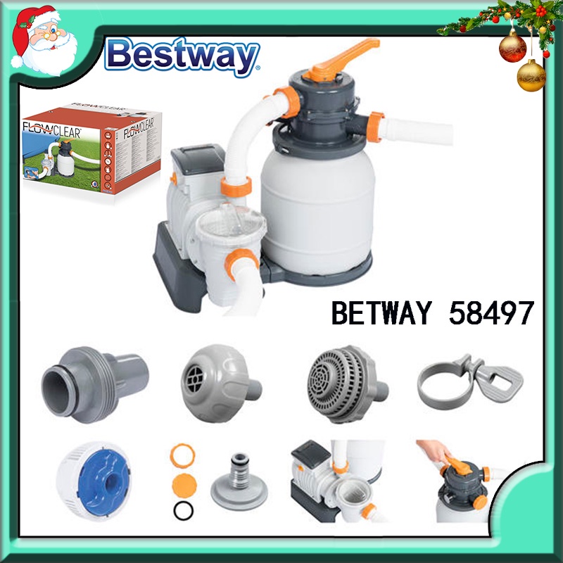 Bestway Flowclear Sand Filter Pump 58497 (1500 gph) Shopee Philippines