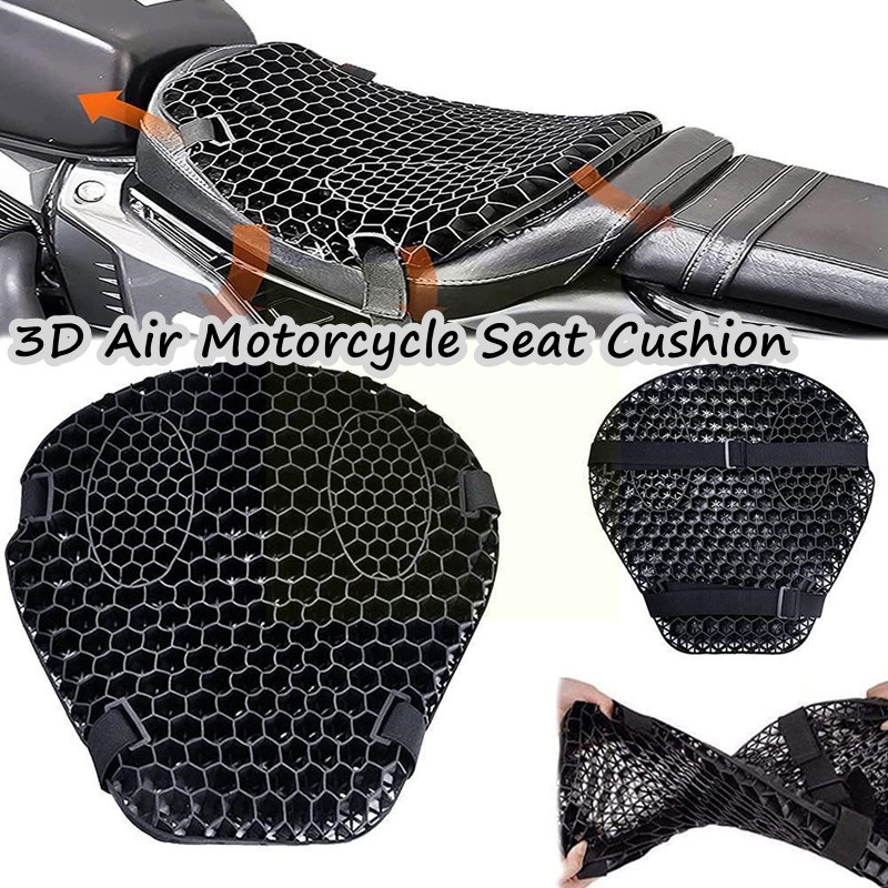 3d Comfort Air Seat Cushion Cover Motorcycle Seat Cover Motorbike Air Pad Cover Shock Absorption