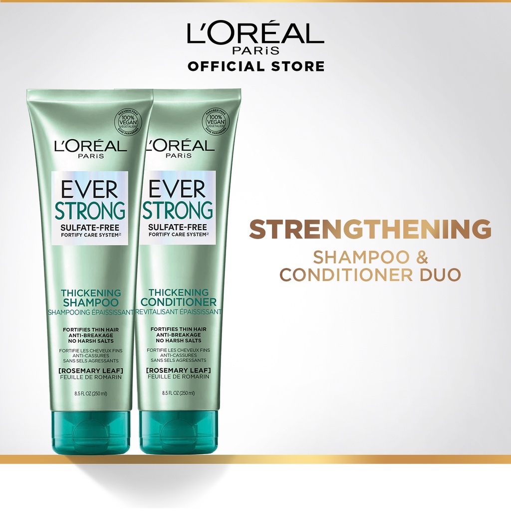 LOreal Paris Ever Strong Thickening Shampoo and Conditioner Set(250mL
