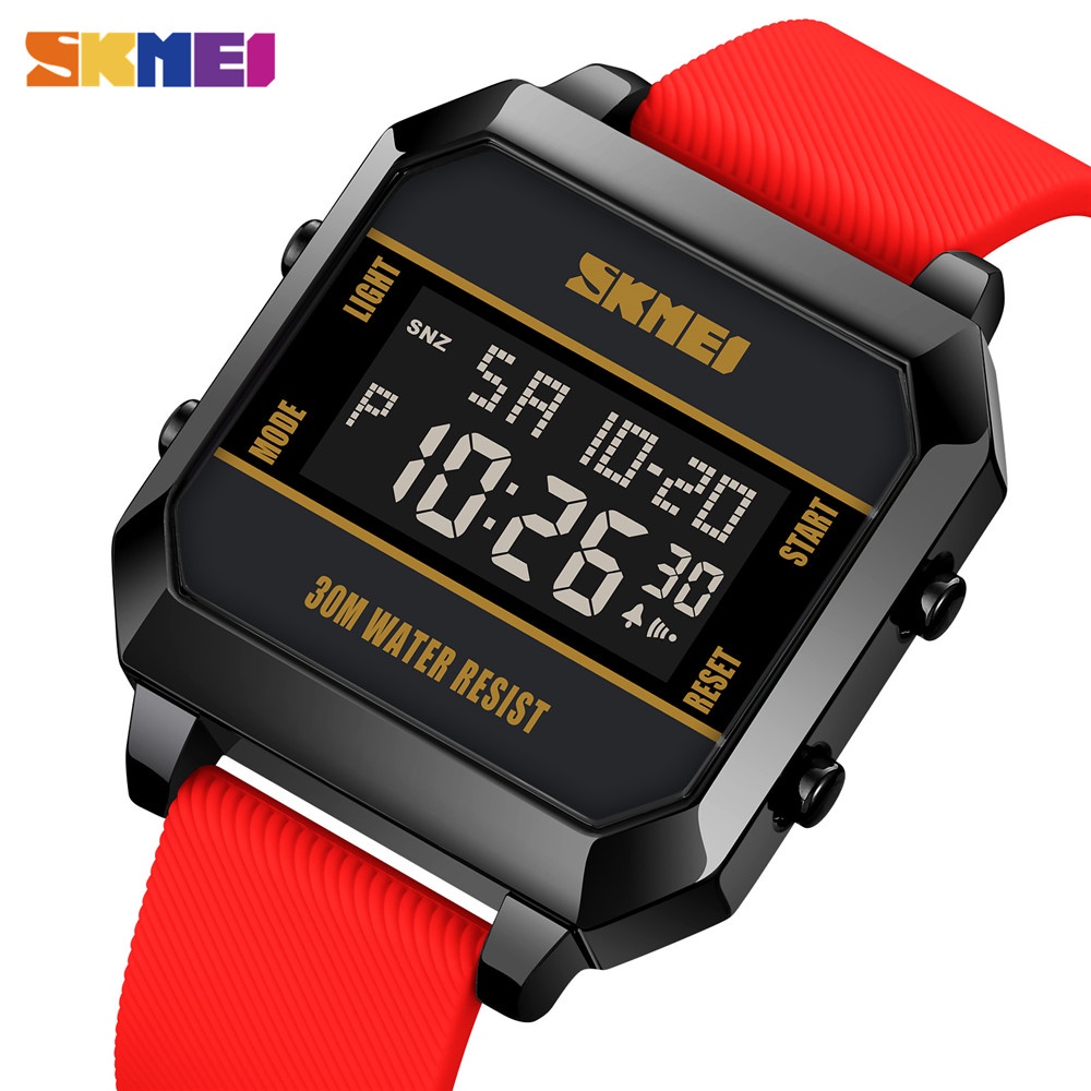 SKMEI 1848 Japan Digital movement Wristwatch For Mens Sport Watches 3Bar  Waterproof LED Light Electronic Countdown Clock reloj hombre
