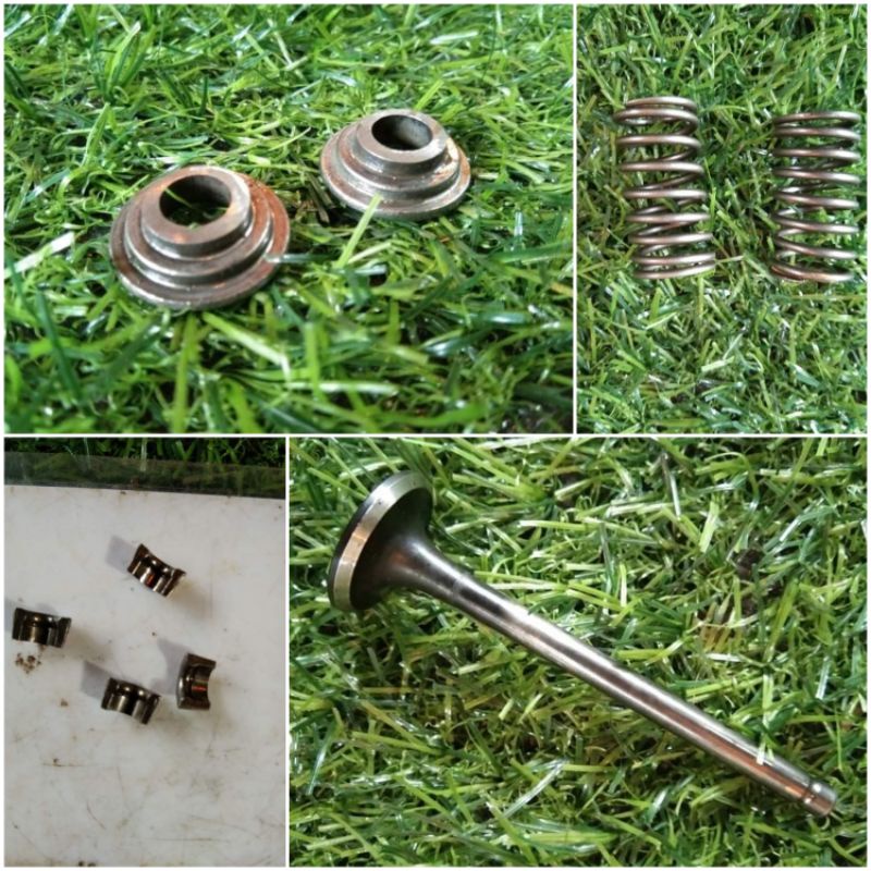 Honda XRM125 INTAKE and EXHAUST VALVE VALVE SPRING RETAINER VALVE