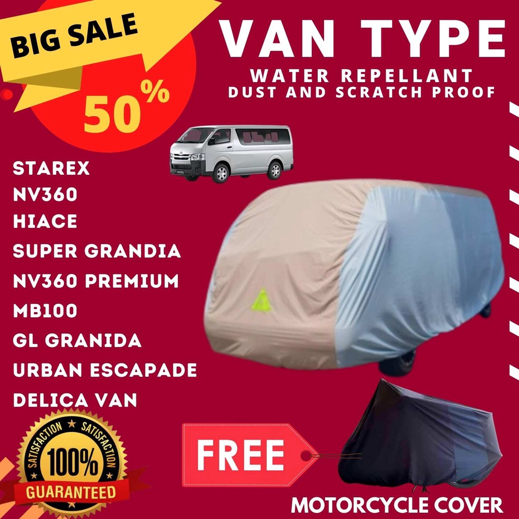 CAR COVER VAN * STAREX * HIACE *GRANDIA* VAN FOTON*L300*URBAN WATER