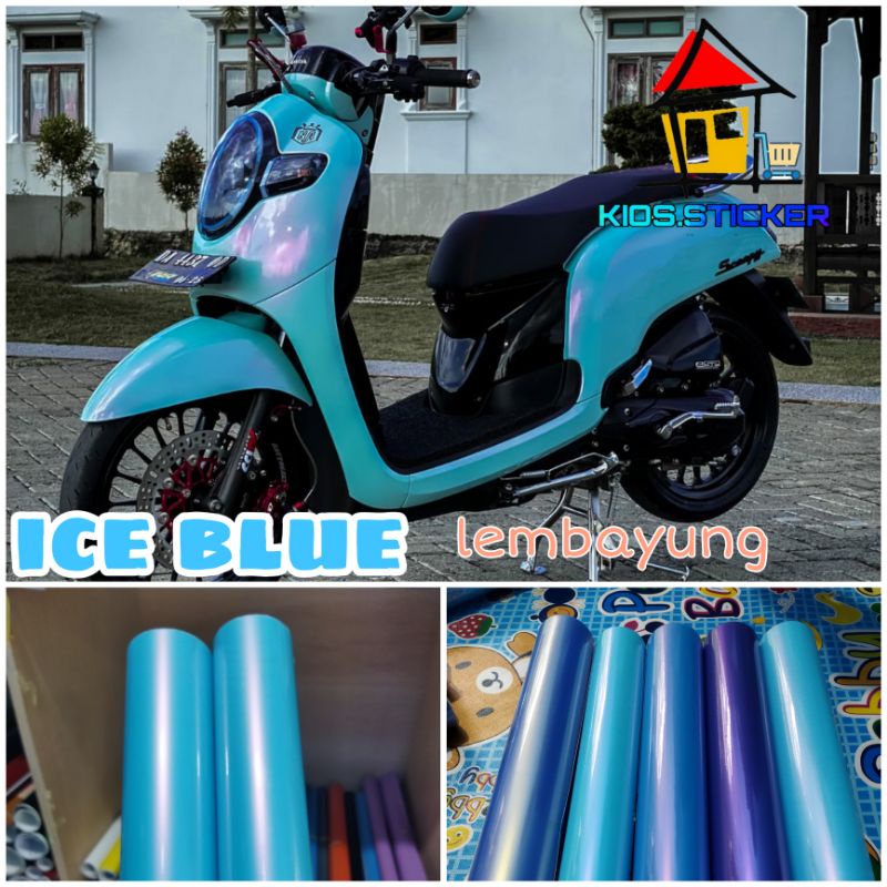 Aurora Light Blue Ice Blue Sticker | Shopee Philippines