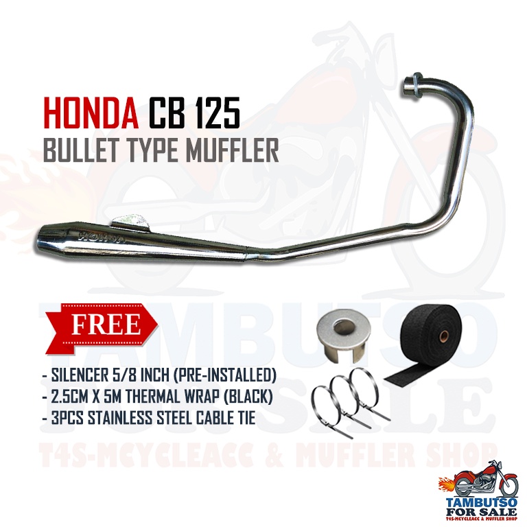 Honda cb deals 125 exhaust