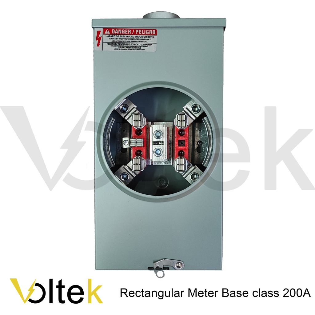 Rectangular Meter base for KV2C kilowatt hour meter class 200A 5 jaws