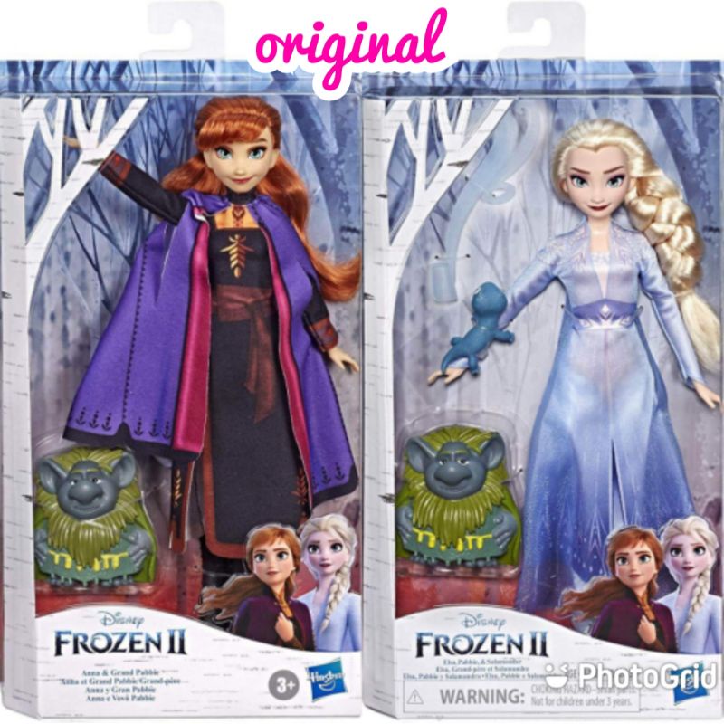 Disney frozen II Elsa/ Anna with Pabbie and Salamander original ...