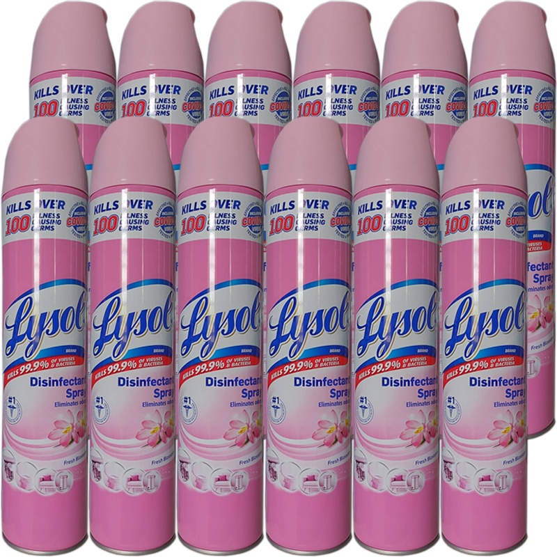 COD Set of 12 Lysol Disinfectant Spray Fresh Blossom Scent 510 grams