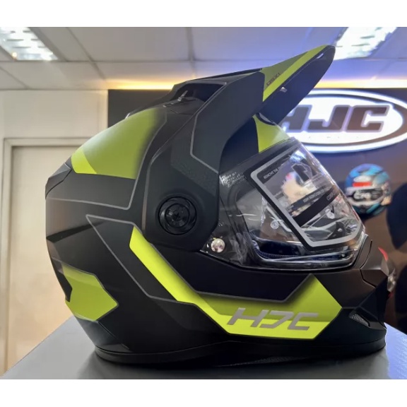 HJC Helmets DS X1 SYNERGY BLACK/GREEN | Shopee Philippines