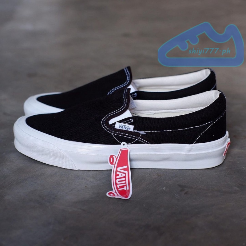 Vans Vault Og Classic Slip-On Black/White 2020 | Shopee Philippines