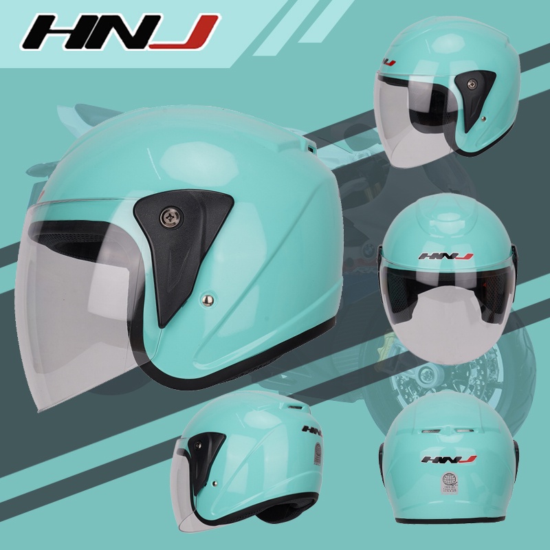 HNJ A4002 Women's Half Face Motorcycle Helmet Single Visor Helmet