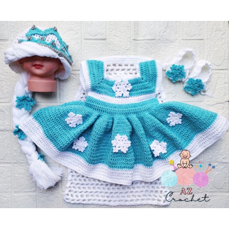 crochet Elsa costume version 2 Shopee Philippines