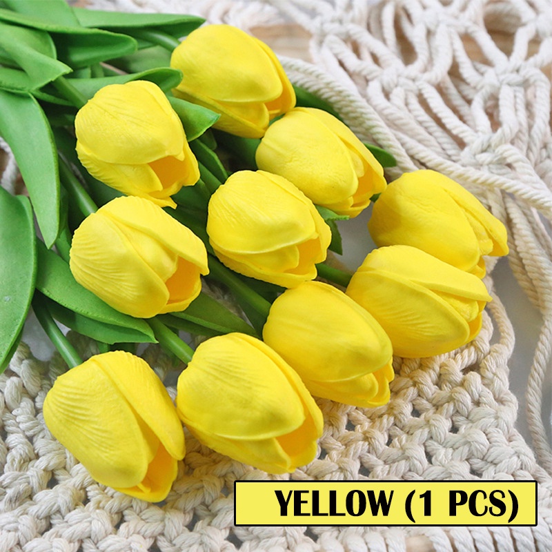 Artificial Tulip Flower Bouquet Home Decor Wedding Party Outdoor Fake Flower Decor Festival Gift