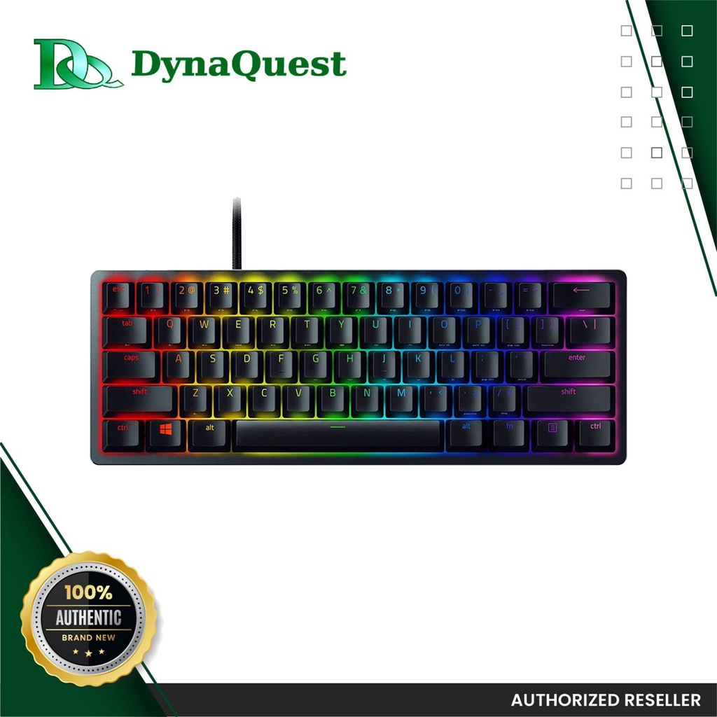 Razer Huntsman Mini Optical Gaming Keyboard, Clicky Purple Switch, Black