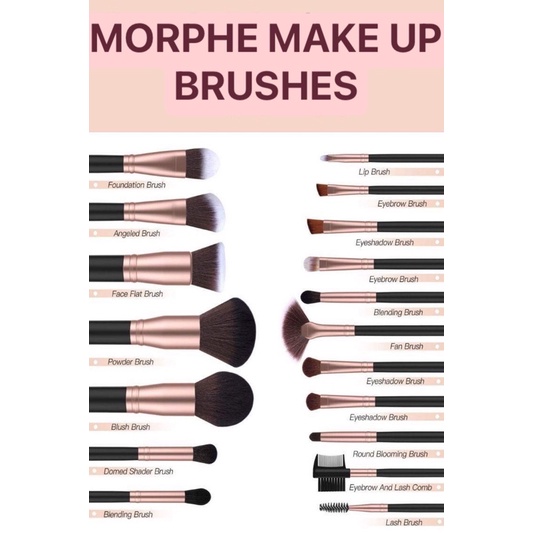MORPHE MAKE UP BRUSHES (ASSORTED) Shopee Philippines