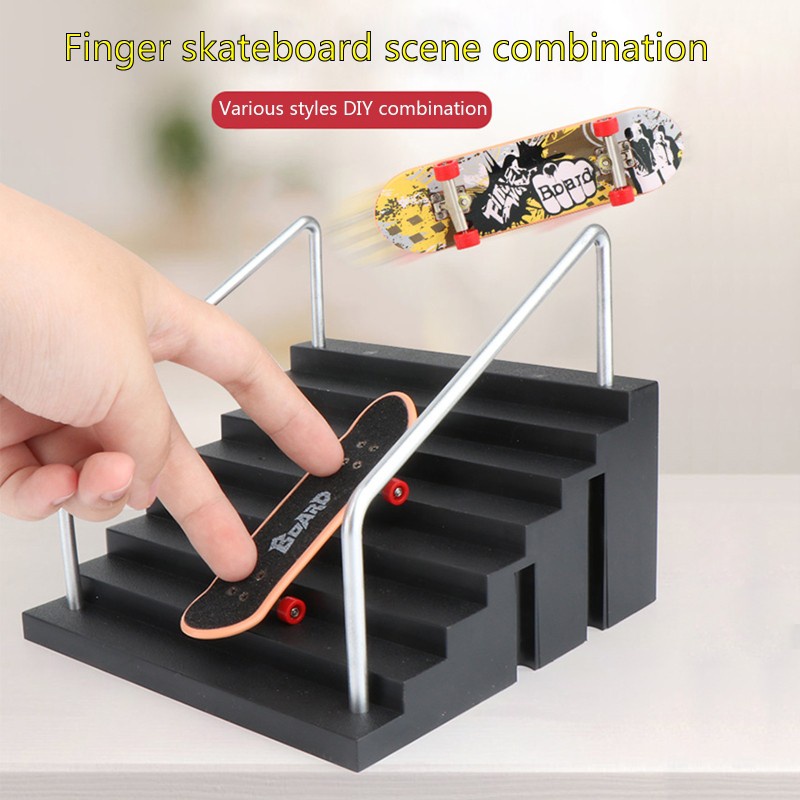 Mary Fingerboard Rail Park Stair Kit Stairs Mini Skateboards for Kids ...