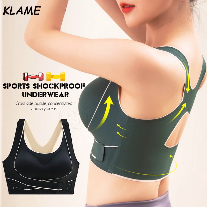 KLAME Plus Size Wireless Bra Curve Light Support Sports Bras Thin