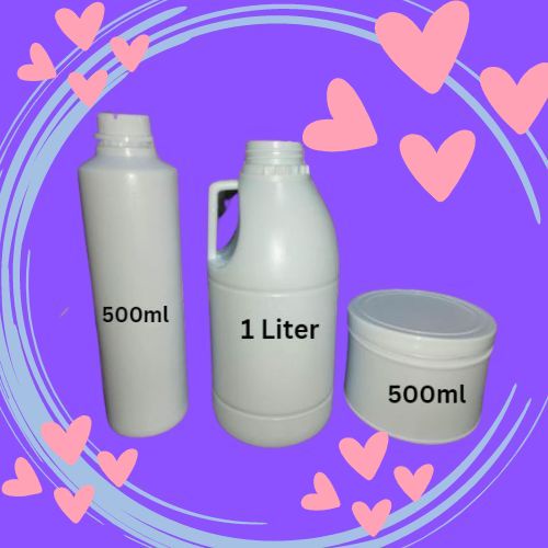 Empty Hdpe Plastic Bottle And Jar Containers And Tub Thick Hdpe