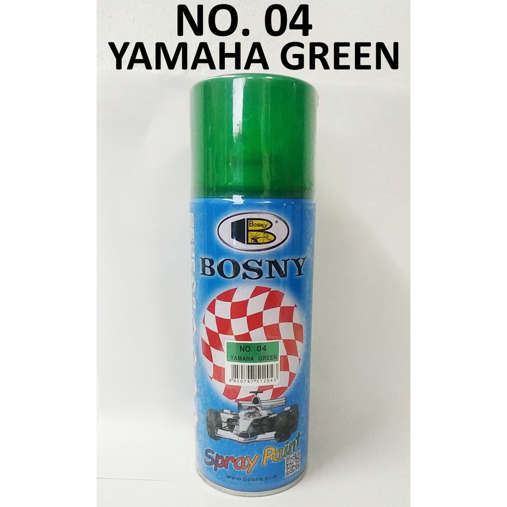 Bosny Spray Paint No 04 Yamaha Green 300 Grams Per Can Quick