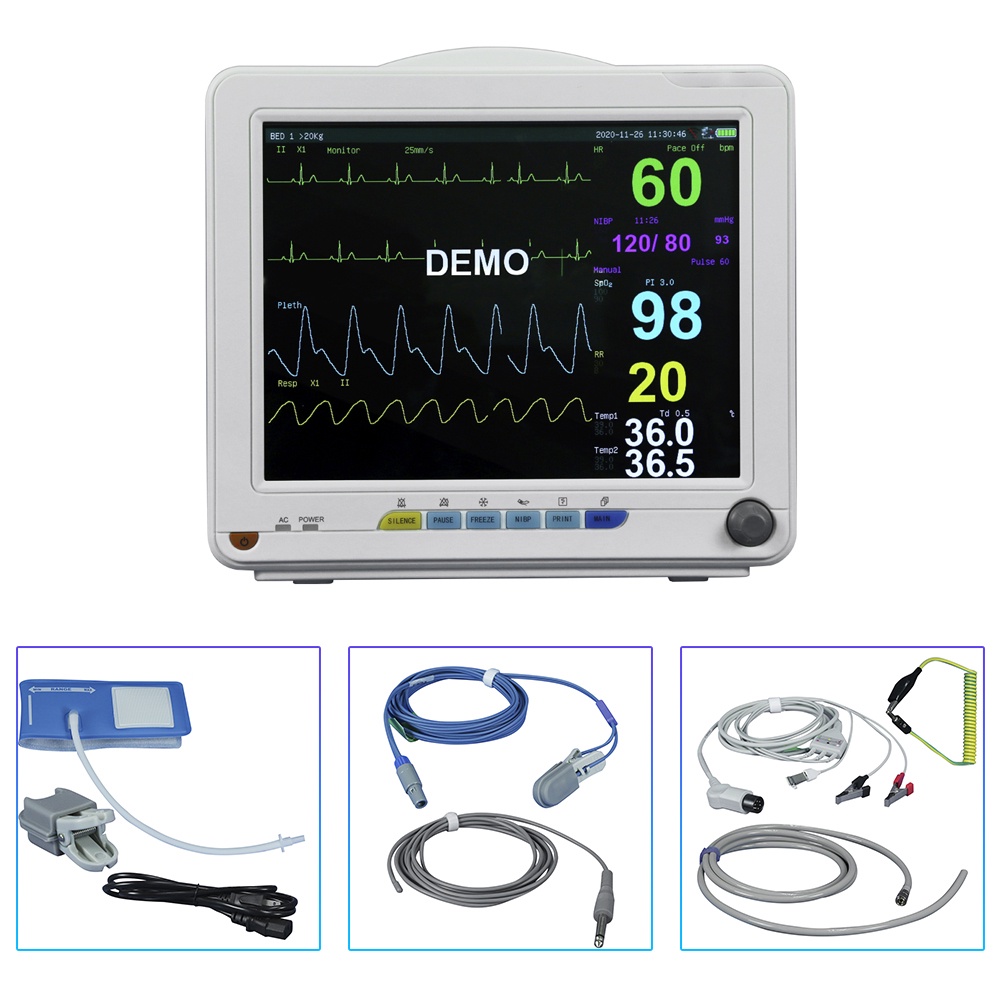 Vet Veterinary monitor Vital Signs Monitor Multi-Parameter ECG Machine ...