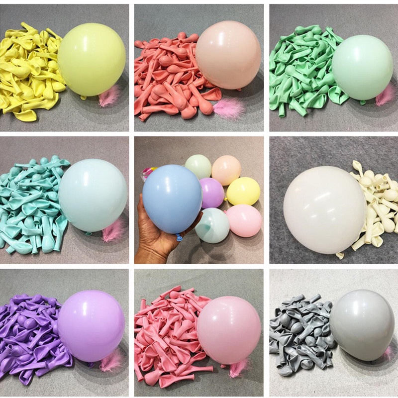 100pcs 5inch Macaron Colored Balloons Balloon Decoration for Wedding ...