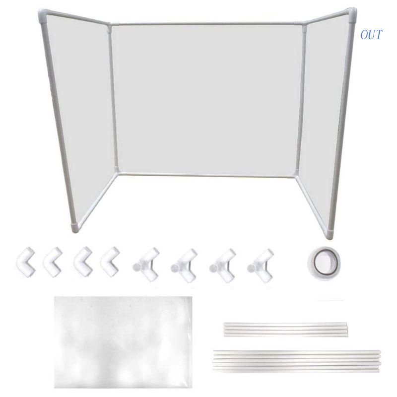 OUT Sneeze Guard Desk Shield Portable and Clear Protective