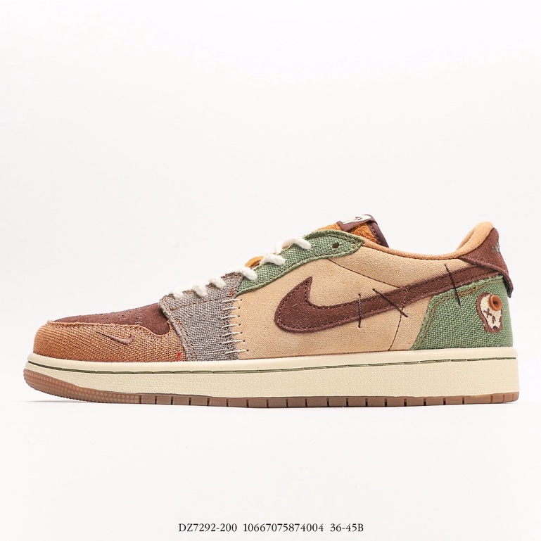 Zion Williamson x Nike Air Jordan 1 Low OG Voodoo Basketball Shoes