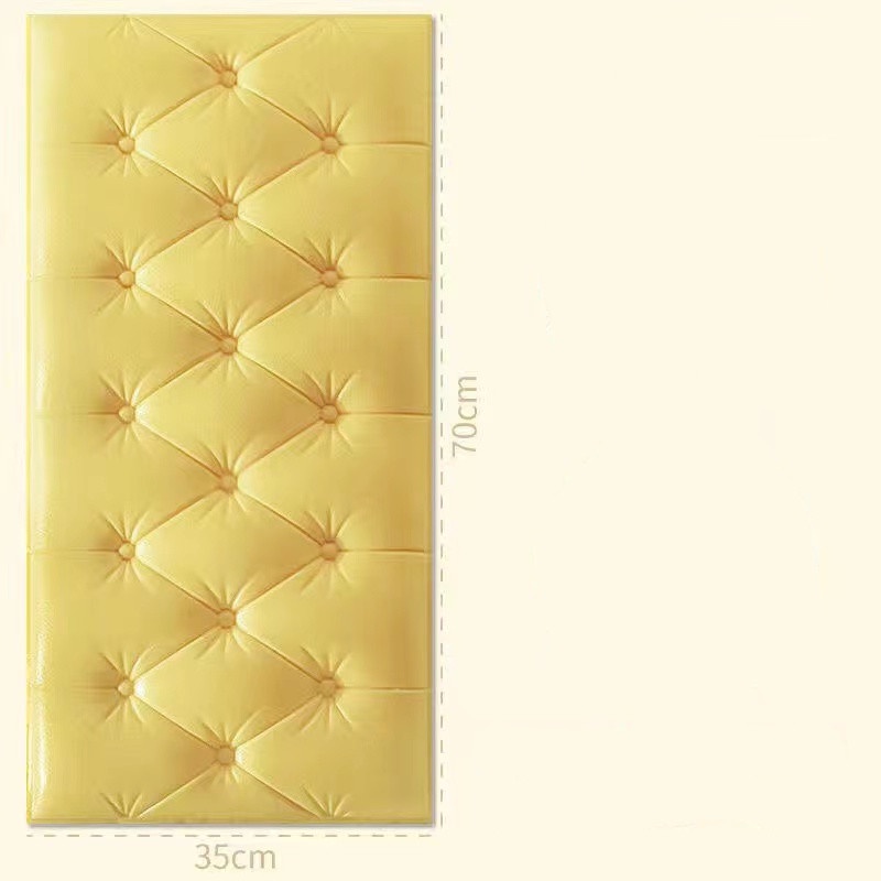 3d Selfadhesive Headboard Wall Stickers Thickened Anticollision