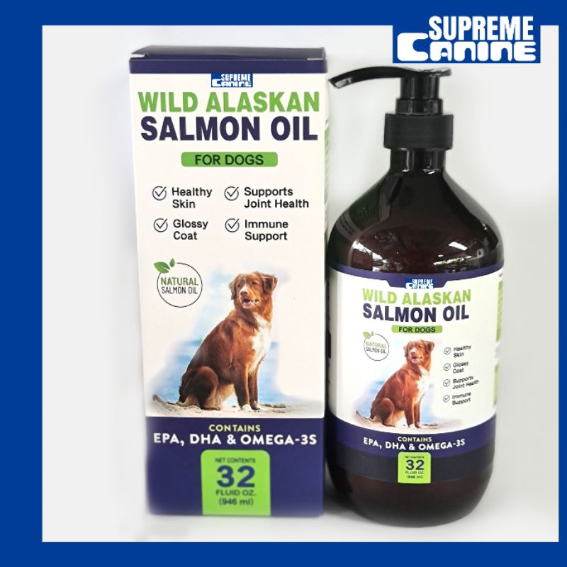 1 liter Wild Alaskan Salmon Oil Omega 3 Skin & Coat Support Dog & Cat