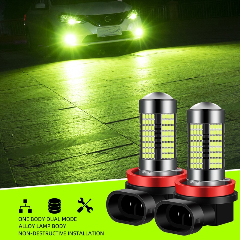 1pcs H8 H11 LED HB4 9006 HB3 9005 Fog Lights Bulb 3030 Chips Car ...
