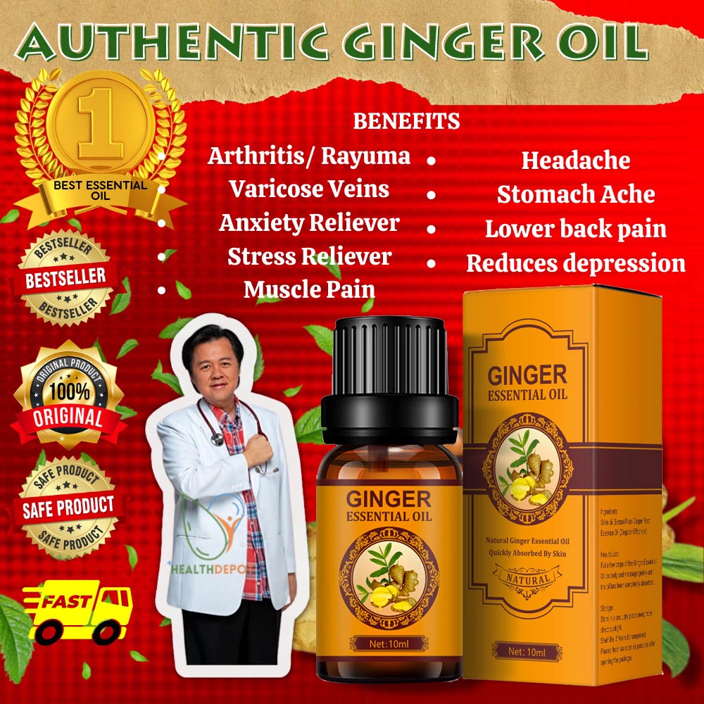 100 Effective Miracle Ginger Essential Oil Massager Creation Spa