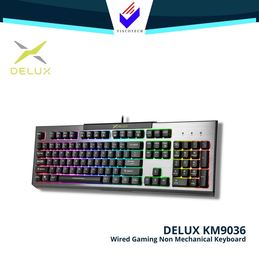 Delux KM9036 Wired Gaming NonMechanical Keyboard Shopee Philippines