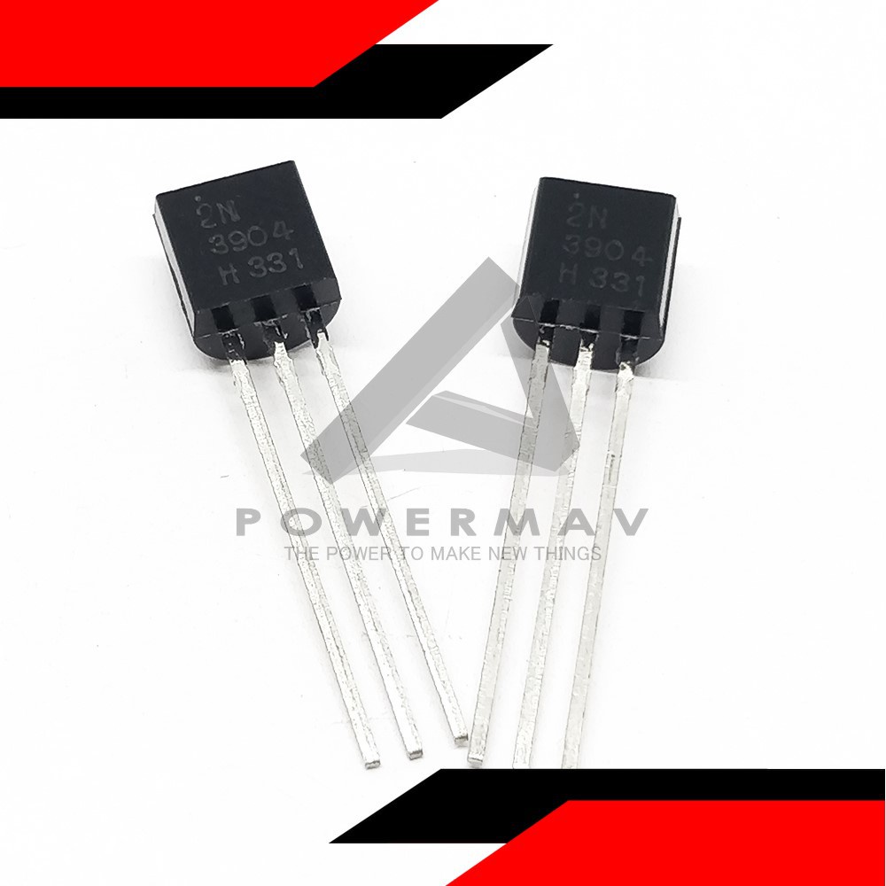 2pcs original 2n3904 transistor BiPolar NPN Transistor hFE 300 200mA