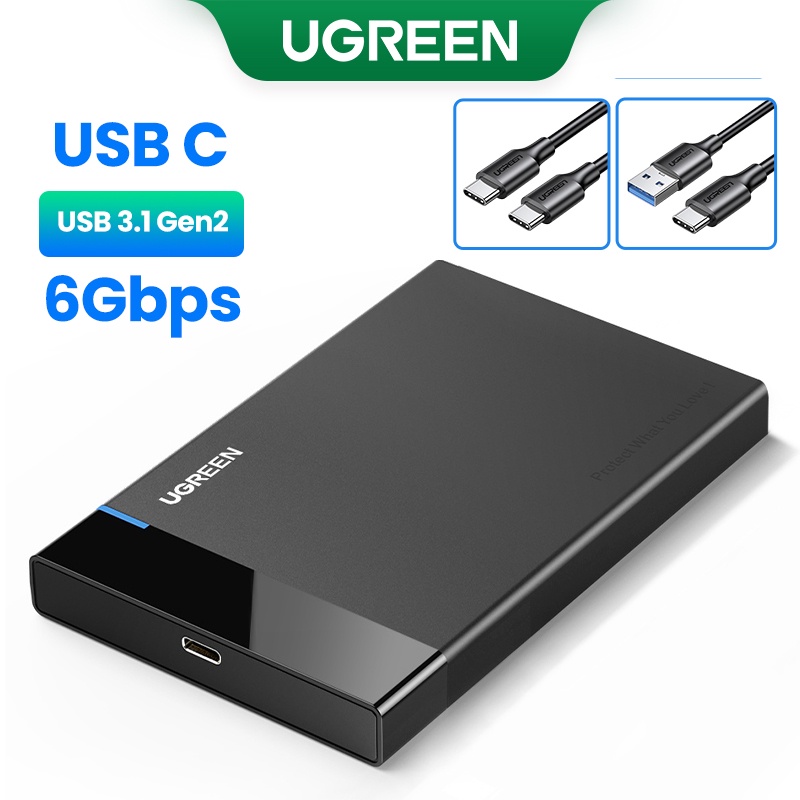stål Sodavand Mary UGREEN USB 3.1 to SATA III 2.5 External Hard Drive Enclosure Casing |  Shopee Philippines