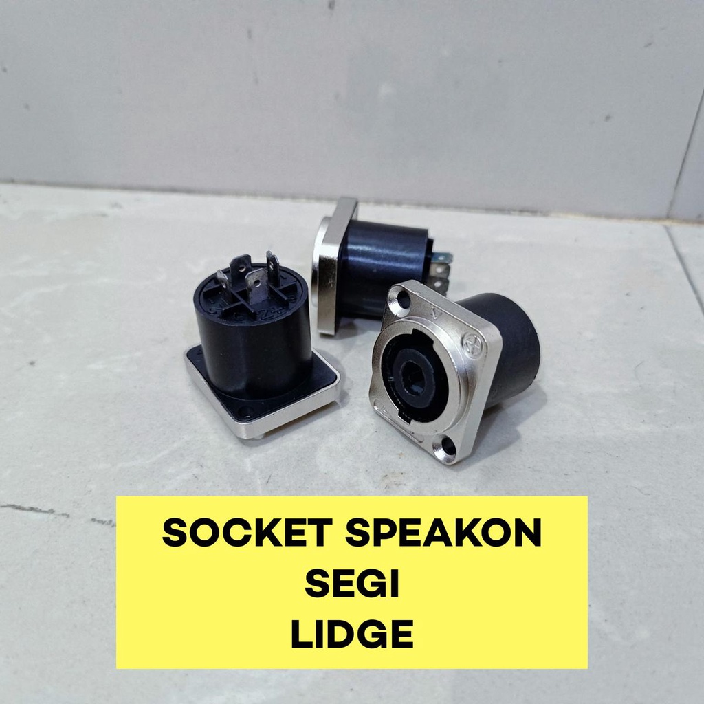 Silver Speakon LIDGE Socket/4-Sided Speacon Spicon Socket | Shopee ...