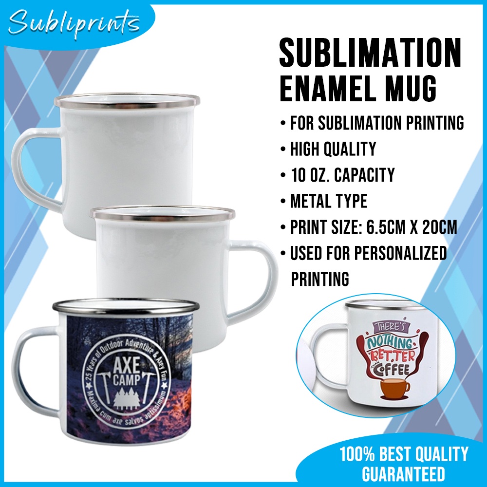 Enamel Mug Sublimation Coated 10oz High Quality Mug for Sublimation